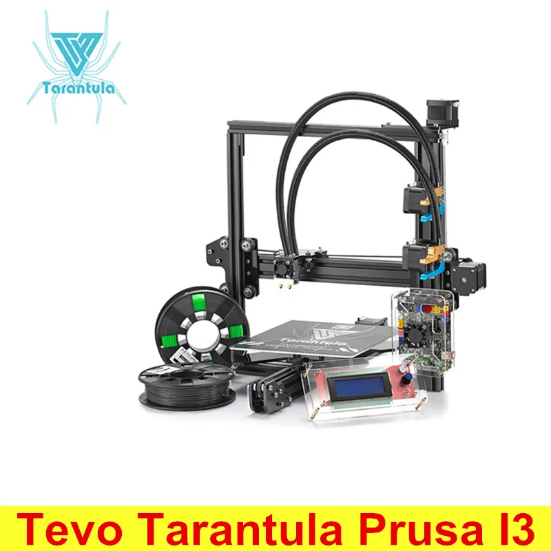 

Newest Tevo Tarantula Prusa I3 Aluminum 3D Printer DIY Kit With 8GB SD Card Large Build Bed Extrusion Printing 2 Rolls Filament