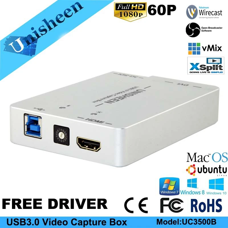 USB3.0 SDI DVI HDMI к USB карта видеозахвата FPGA ключ игра потоковая прямая трансляция 1080P