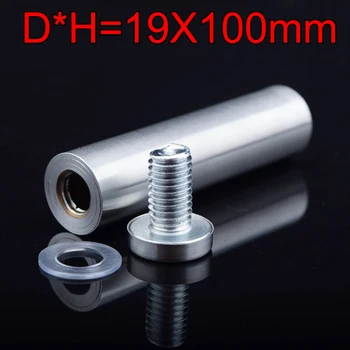 

Brand New 50PCS 19X100mm Stainless Steel Hollow Advertisement Nails Screws Glass Standoff Pins Fixing Mount Bolt
