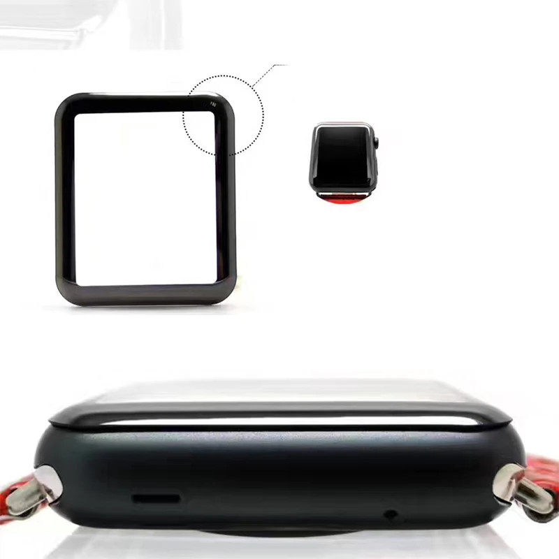 BUMVOR 3D изогнутые полное покрытие закаленное Стекло для Apple Watch 3 2 1 полный Экран Защитная крышка 38 мм 42 мм 9 H Стекло пленка для iWatch