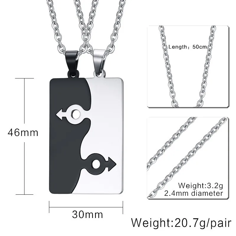 Trendy-316L-Stainless-Steel-Puzzle-Necklace-Men-Stainless-Steel-Pendant-Necklace-Cool-Gay-Pride-Jewelry