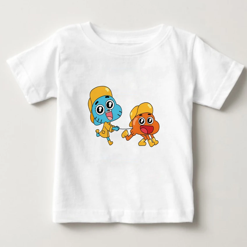 

The Amazing World of Gumball T Shirt kids Short Sleeve t shirt Fashion printing T-shirt cotton O neck tshirt boy/girl tees NN