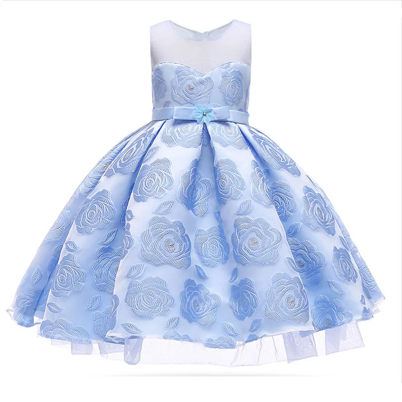 

Baby girl princess prom dress flower lace dress for kids children wedding party girl sleeveless christmas children tutu clothing