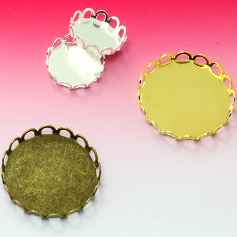 6 pcs 10mm,12mm,14mm,15mm,16mm,18mm,20mm.25mm,34mm Antique Bronze round Cabochon Pendant Base findings,blank pendant base Findings