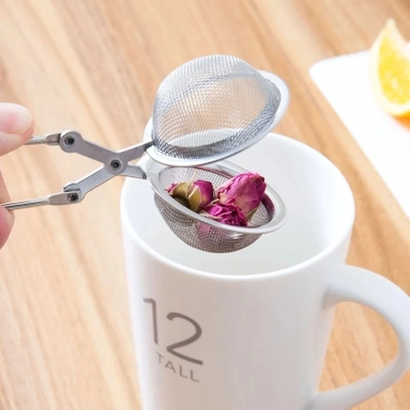 

HELLOYOUNG Tea Infuser Stainless Steel Tea Pot Infuser Sphere Mesh Tea Strainer Handle Tea Ball