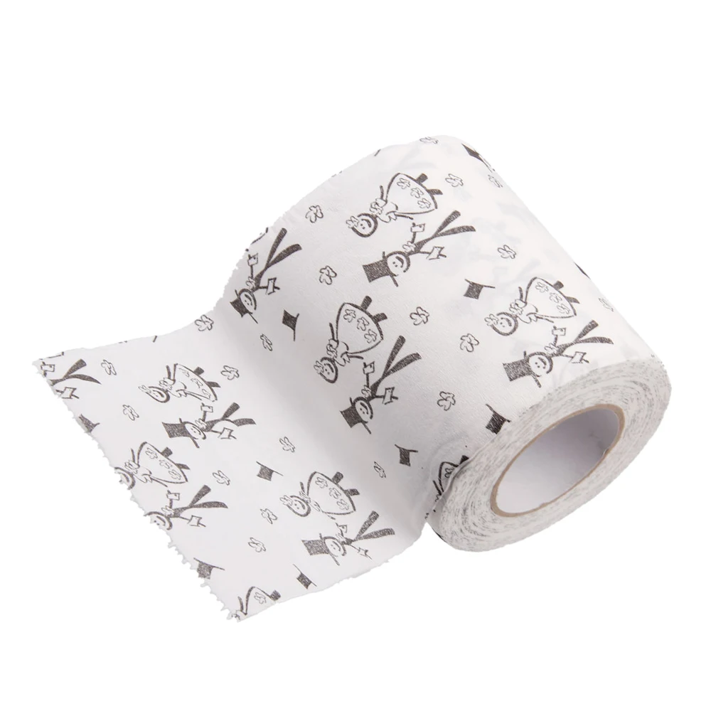 Game Toilet Paper Roll Decor Bathroom Wedding Print Bride Groom Accessory Holiday DIY Decorations