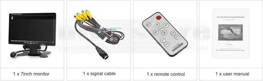 DIYSECUR DC12V-24V 7 дюймов 4 Сплит Quad экран дисплей цвет заднего вида Мониторы для мониторинга системы