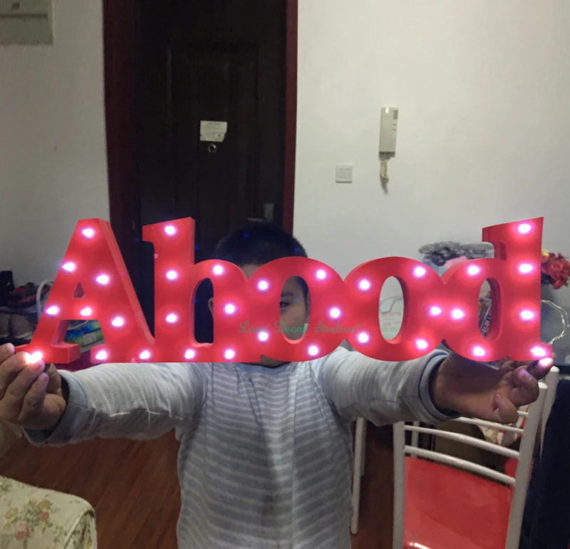 Baby Name Bespoke Luxury Gift Light Up Letters Aliexpress
