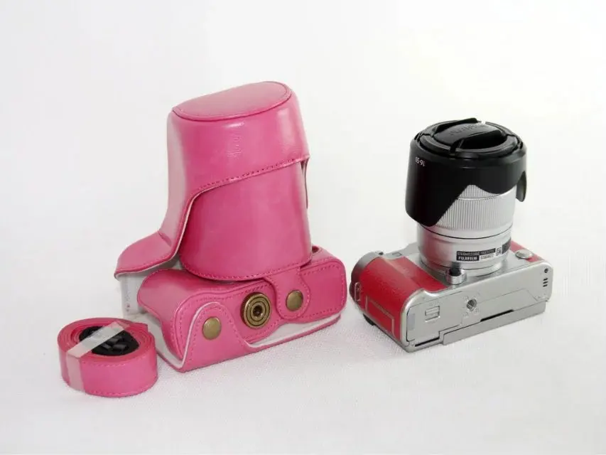 Retra Винтаж кожа цифровой Камера сумка для Fujifilm XM1 X-M1 XA1 X-A1 XA2 XM3 XA3 XA10 чехол с ремешком высокое качество