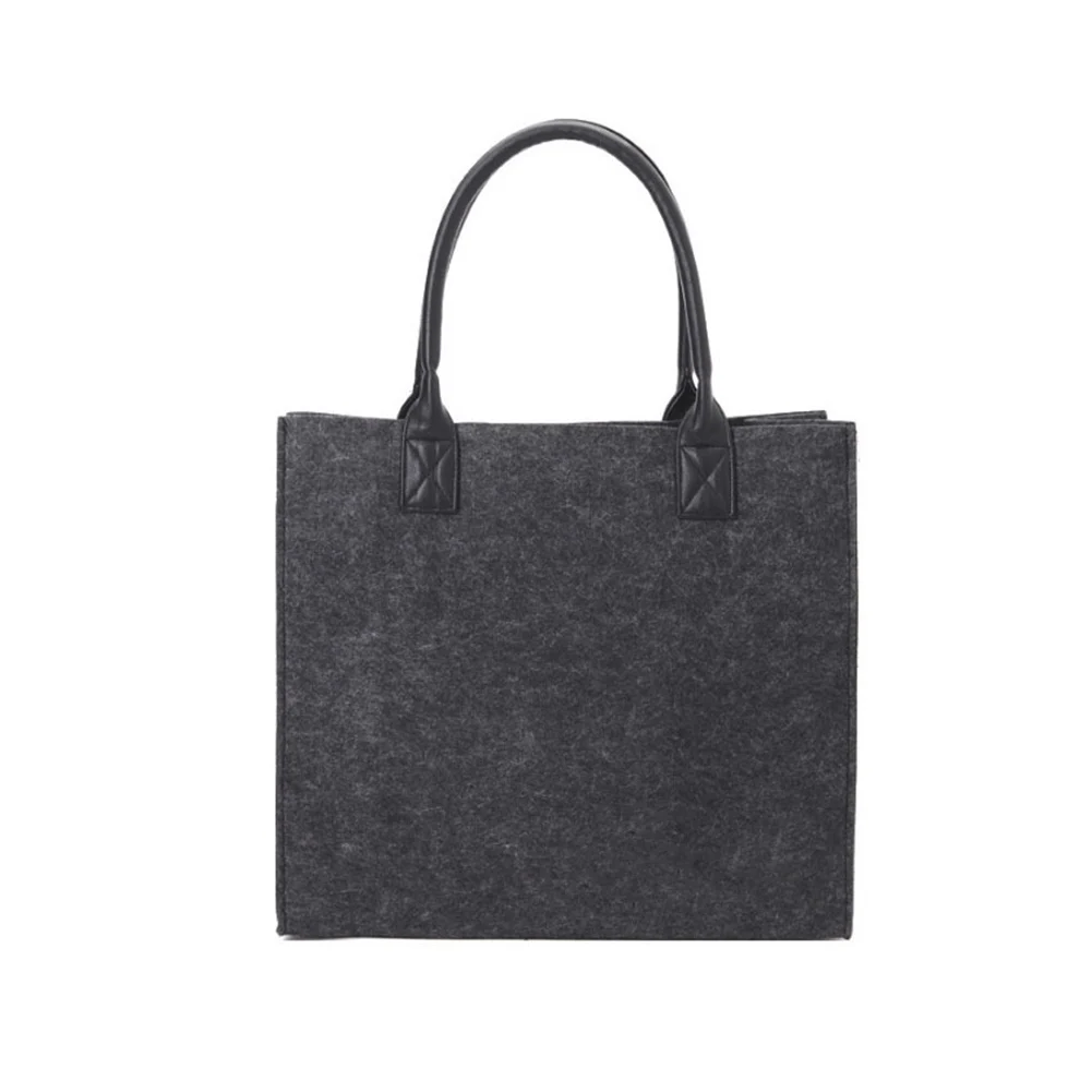 Фетровая сумка для покупок на плечо, ручная сумка, сумочка для покупок, сумки-тоут, Экологичная сумка для женщин, дамская сумочка, сумка