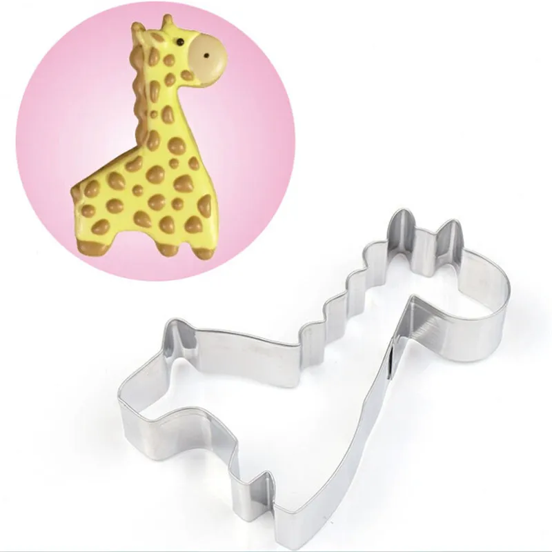 

Giraffe Cake Molds Cookie Cutter Metal Baking Tools Chocolate Fondant Bread Mold DIY Form For Kitchen Bakeware