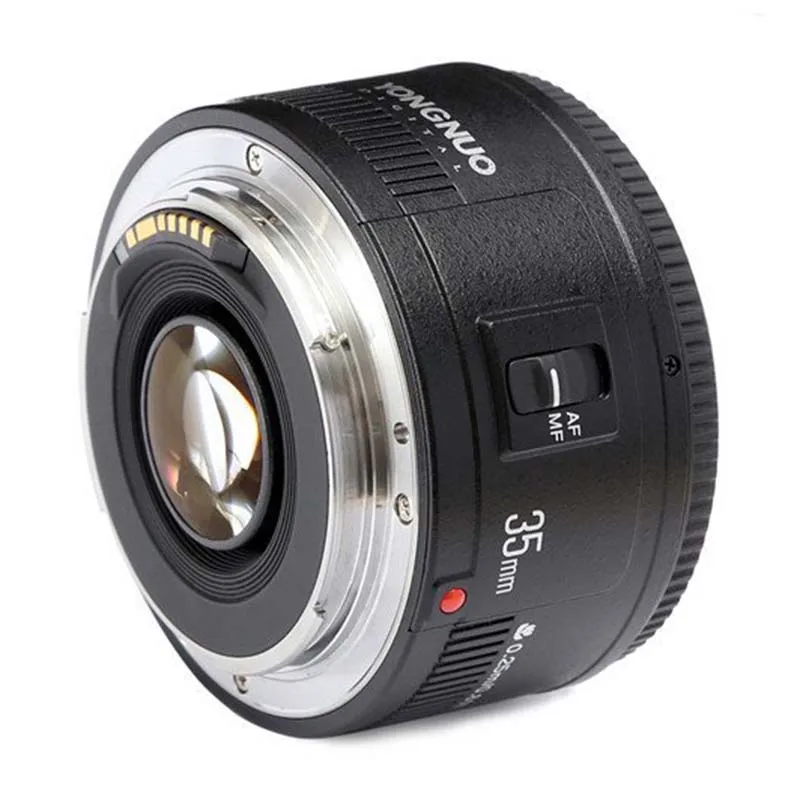 Топ предложения YN35mm F2 объектив 1:2 AF/MF широкоугольный фиксированный/Prime Автофокус Объектив для Canon EF Mount EOS камера