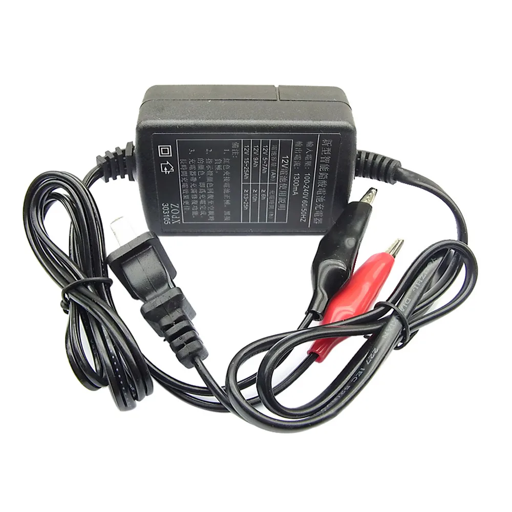 Car Truck Motorcycle 12V Smart Compact Battery Charger