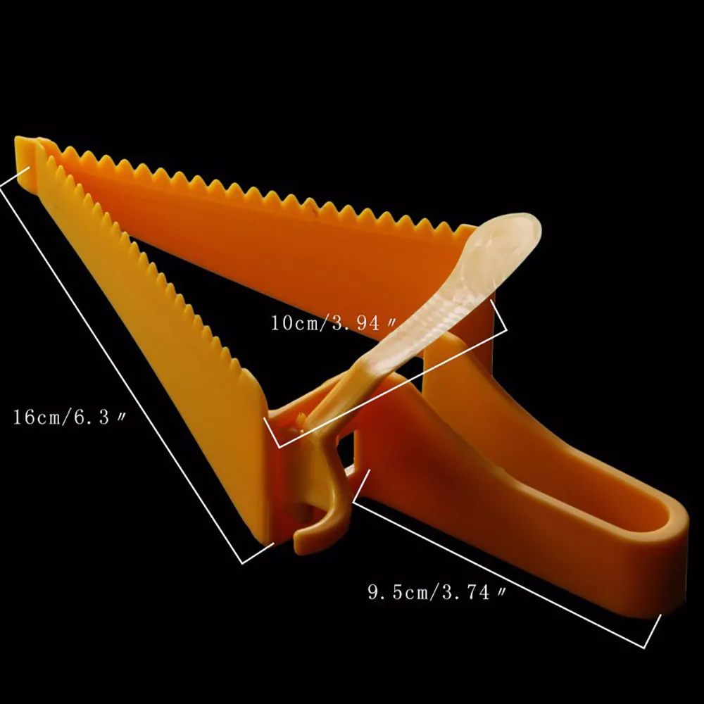 Пластмассовый нож для торта, пластина-слайсер, сервер, резак для резки пирога, кухонные инструменты, слайсер для пирога, лист, направляющий резец, сервер L4