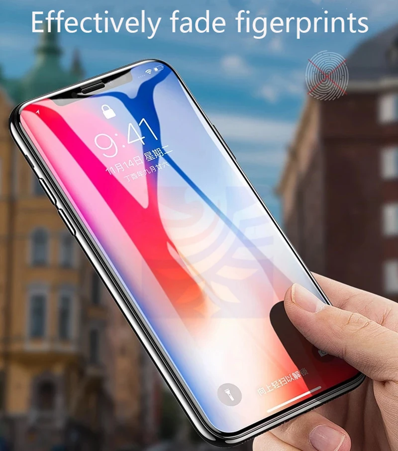 Закаленное стекло для iPhone X XS 7 8 6 6s Plus 10 MAX|Защитные стёкла и плёнки| |