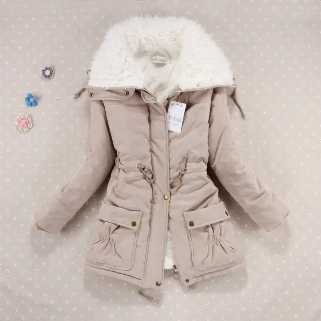 

2017 New Autumn Winter Jacket Cotto Coat Women Parka Woman Clothes Solid Long Jacket Slim Plus Size Women's Winter Jackets Coats