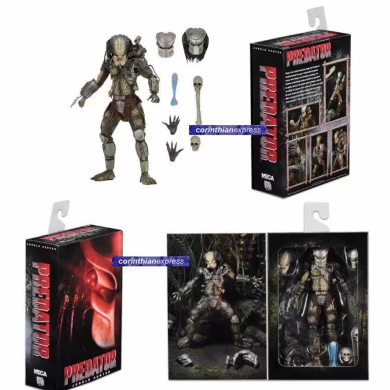 NECA Movie AVP Aliens vs Predator Jungle Hunter хищник, ПВХ фигурка Коллекционная модель игрушки