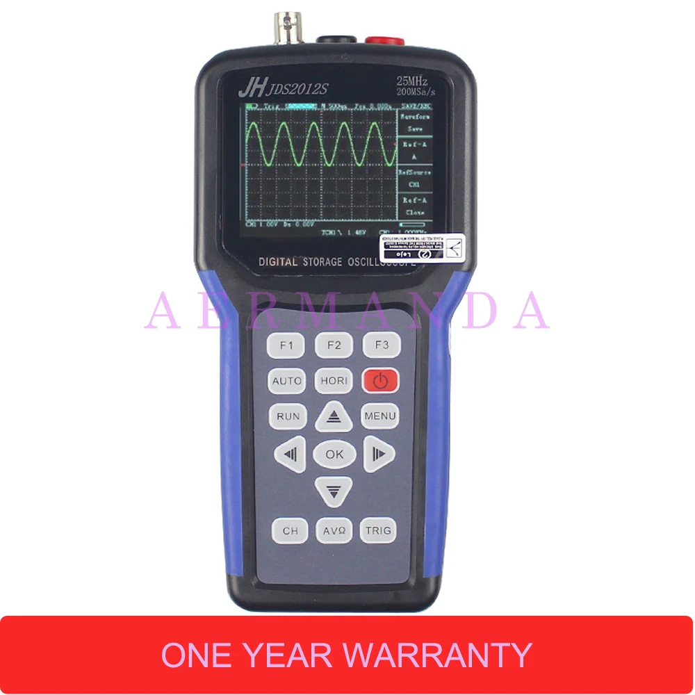 

Jinhan JDS2012S Original Handheld Digital Oscilloscope 1 Channel Digital Multimeter 200MSa/s