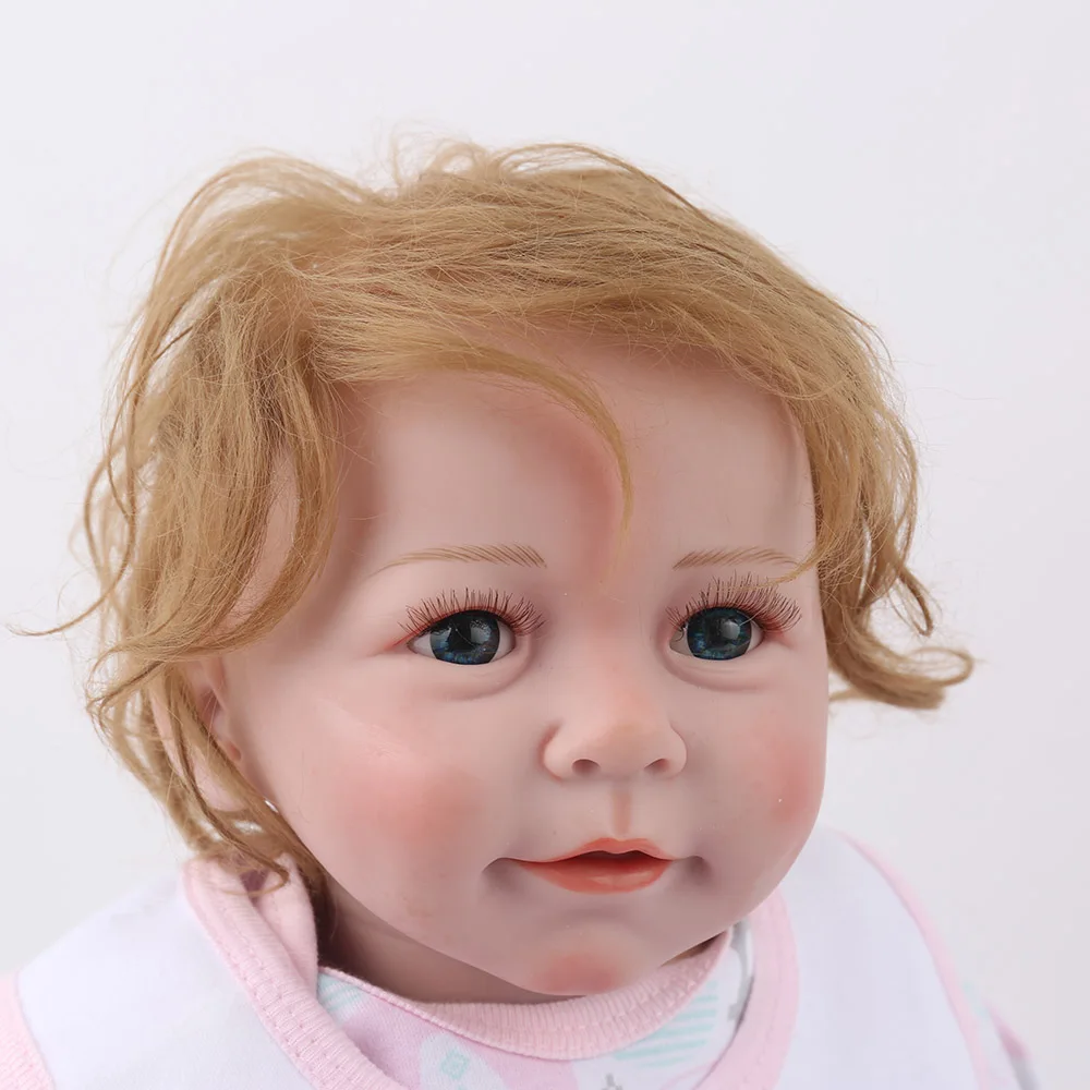 Reborn Girl/Детские Силиконовые куклы, игрушки 22 дюйма, 55 см, реалистичные, для новорожденных, для малышей, кукла принцессы, подарок, bebes reborn bonecas