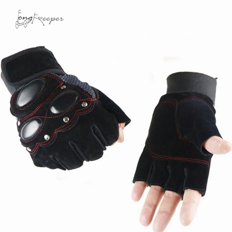 LongKeeper Tactical Gloves for Men Anti Slip Mens Biking Cycling Gloves Shockproof Army Mittens