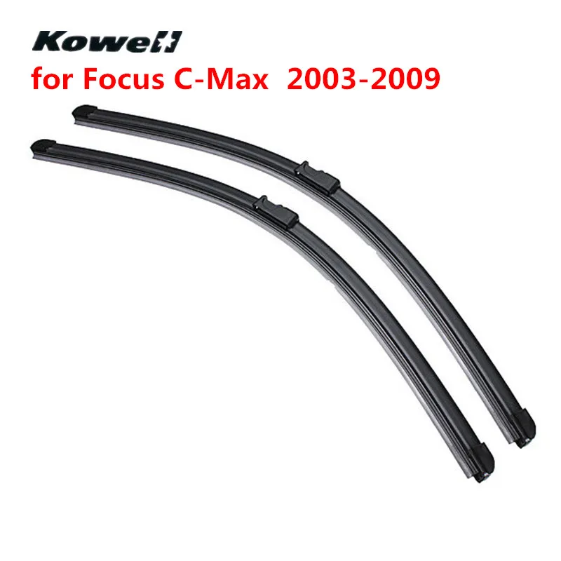 

KOWELL Front Windshield Wiper Blades Refill Brushes for Car Janitors Windscreen Washer for Ford Focus C-Max 03-09 Window Washer
