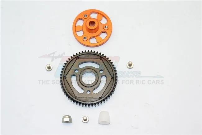 1/10 осевой SCX10 II 90046 сплав SPUR GEAR адаптер + стальная шестерня 56 T 1 комплект