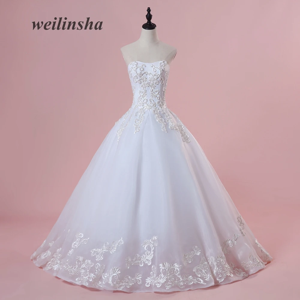 Buy weilinsha Luxurious Pearls Ball Gown Wedding Dress