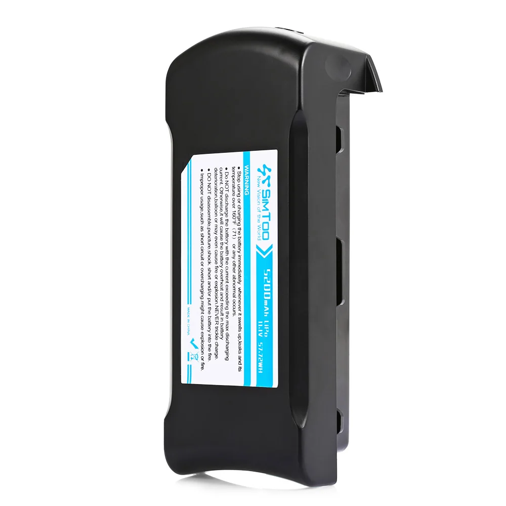 

Original SIMTOO ST0001 11.1V 5200mAh 57.72Wh LiPo Battery For SIMTOO Dragonfly Drone Pro