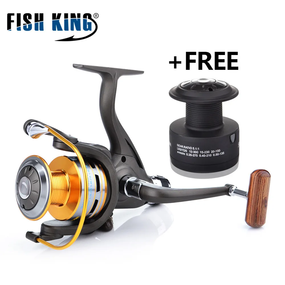 Спиннинговая катушка FISH KING Right 2000-5000 9+ 1BB 5,1: 1Max Drag 12 кг Ультралегкая алюминиевая катушка для правой/левой руки