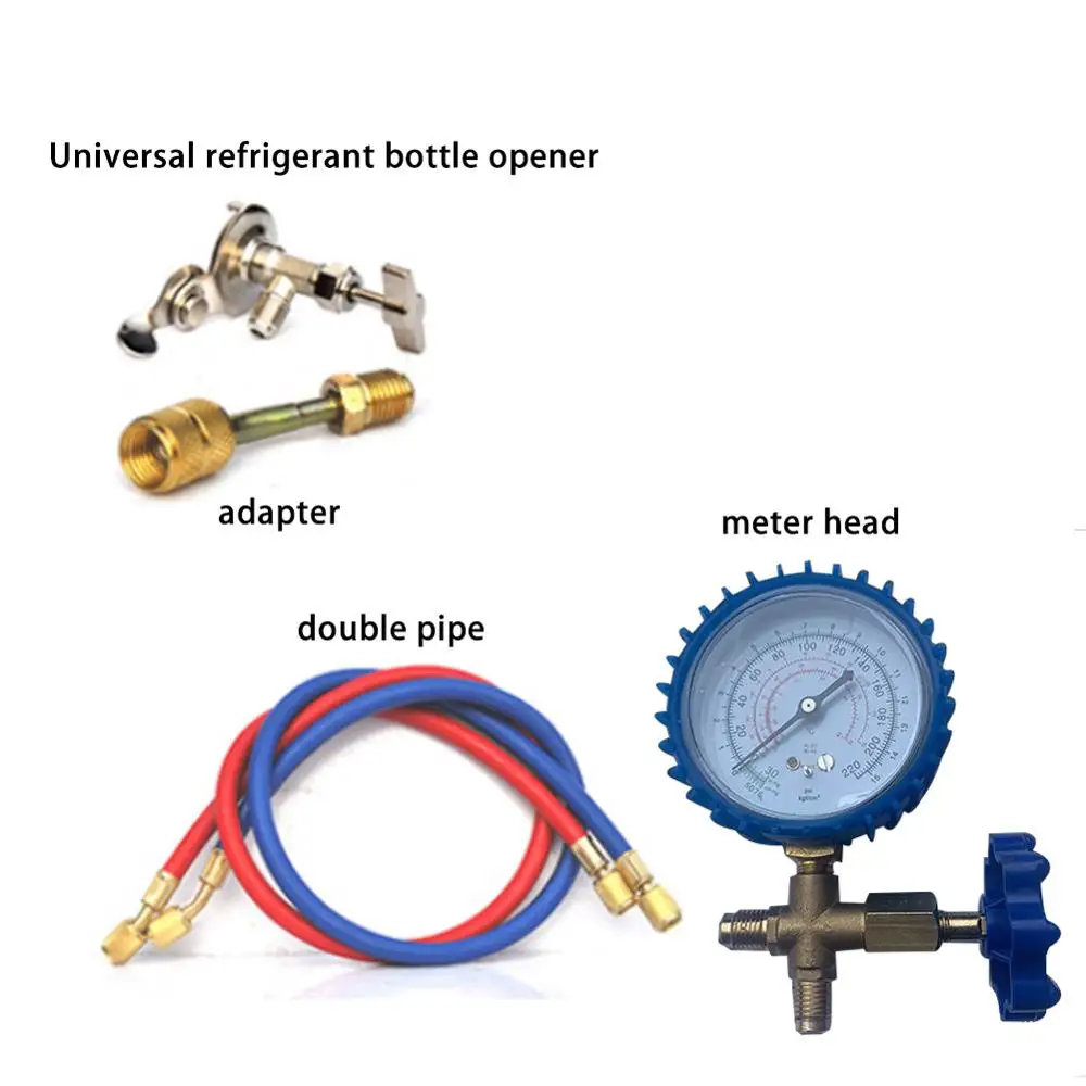 Профессиональный R22 хладагент бытовой автомобильный Кондиционер фторид добавляющий набор инструментов фреон общий холодный газовый счетчик