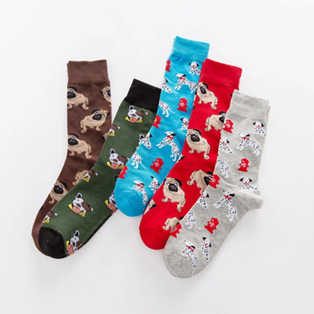 1 пара мужских хлопковых забавных носков, женские мужские носки Sokken Socken Calcetines Fun Happy, мужские носки, цвет, Европейский размера плюс 42, 44, 46