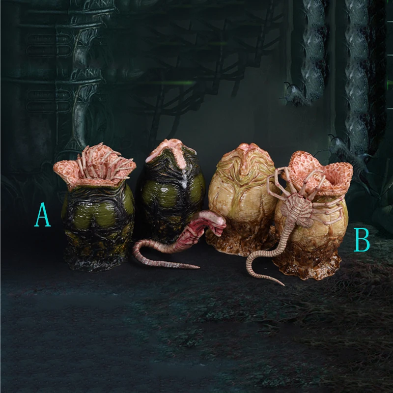 

1/6 FG044 Xenomorph Egg Facehugger Chestburster Set Models for 12 inches Action Figures Scene Accessories Deep Green and