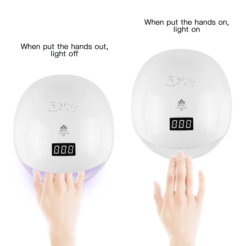 УФ-лампа светодиодный Лампа лак для ногтей Сушилка для ногтей гель лак для ногтей с инфракрасный чувствительный 30/60/90s таймер умная сенсорная кнопка леча светильник