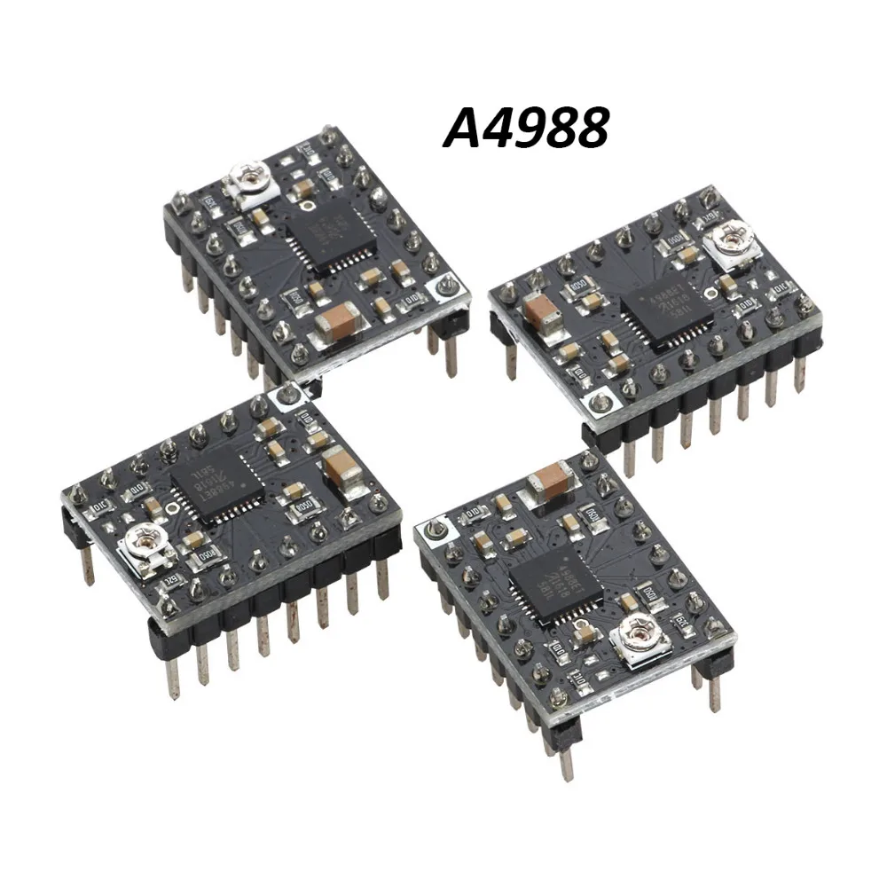 3DSWAY 3D принтеры Запчасти A4988 DRV8825 LV8729 TMC2100 TMC2208 Stepstick Драйвер шагового двигателя