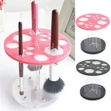 14 Holes Makeup Brush Drying Storage Rack Brush Display Holder Air Brusher Tool Brushes Placement Table new acrylic board makeup brushes holder organizer drying rack shelf cosmetic tool multifunction brushes storage stand display