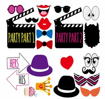 

22pc/set creative moustache glasses Spoof party funny photo props marriage charm Shower Favor for Wedding birthday Party decor