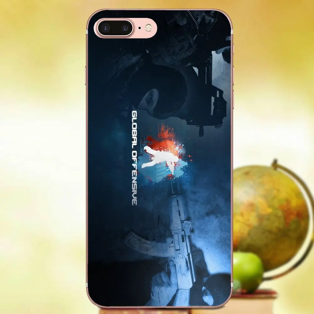 Прозрачный чехол для Samsung Galaxy Note 2 3 4 5 8 9 S3 S4 S5 S6 S7 S8 S9 mini Edge Plus Cs Go|Чехлы-накладки| |
