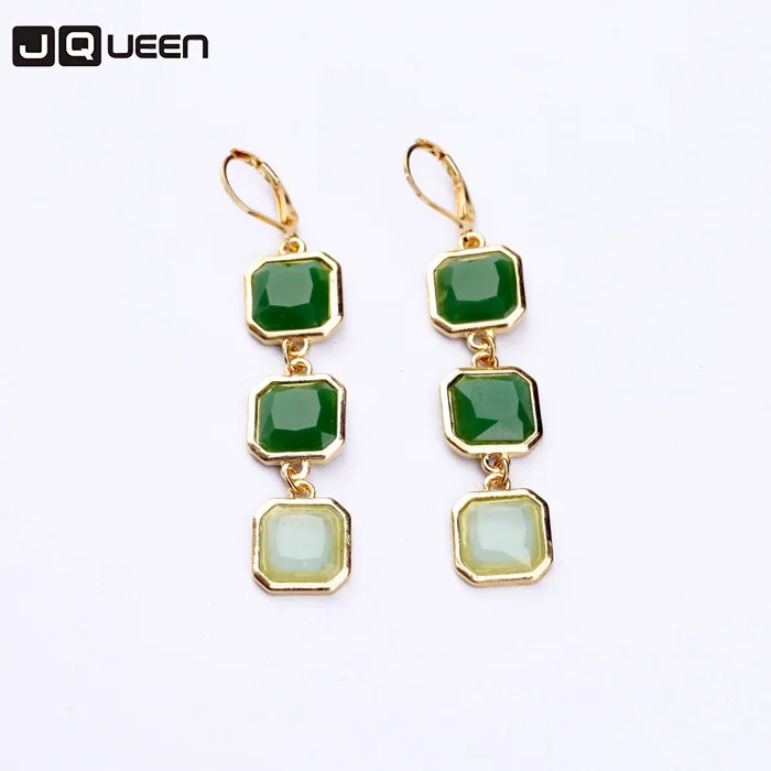

New Fashion Ornaments Pattern Square Geometric Earrings Fresh Simple Style Long Dangle Eardorps For Female Accessories Jewelry