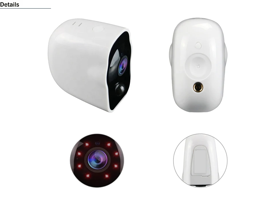  Filo-Il Trasporto di Sicurezza Esterna IP Della Macchina Fotografica 1080 p HD Senza Fili WIFI Batt