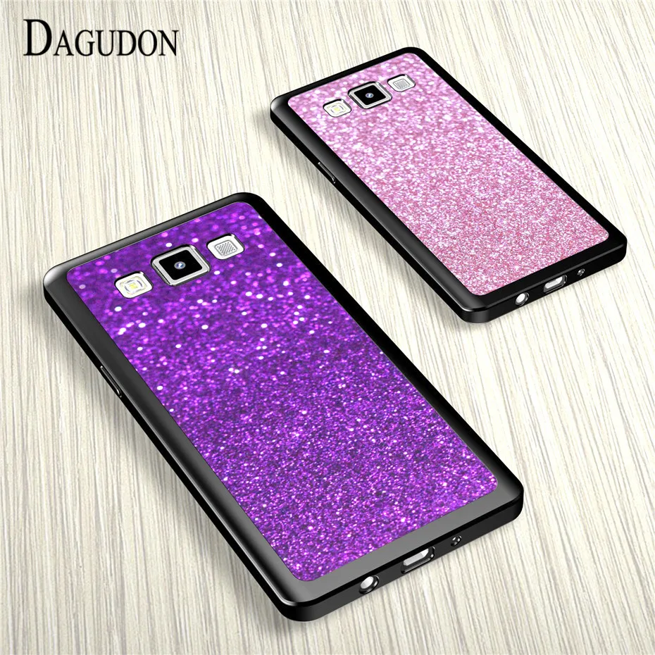

DAGUDON Soft Silicone Shiny Cases For Samsung A3 2015 Luxury glitter Back Cover case For Samsung Galaxy A3 Case Cover A300F Capa