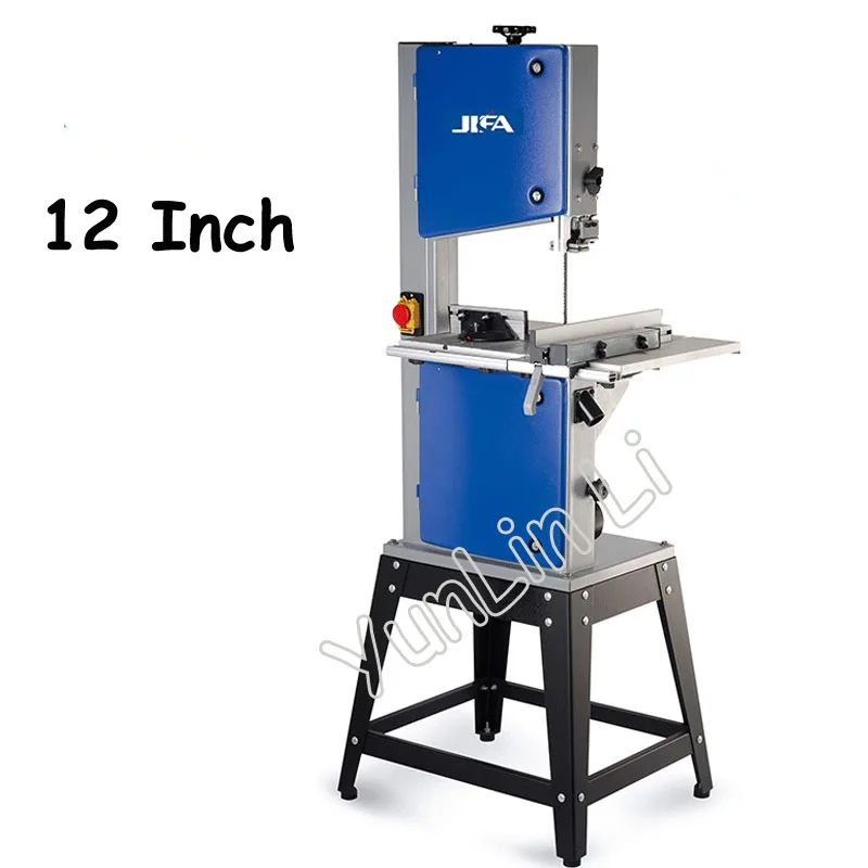 12 Inch Woodworking Band Saw Household Work Table Cutter Solid Wood Woodworking Machinery Wire Saw 750W MJ12