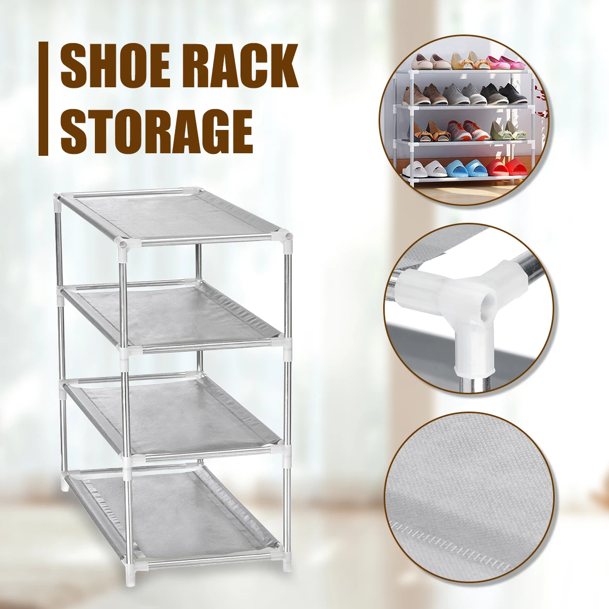 Multi Layer Tier Optional Metal Shoe Rack Storage Organizer Stand Shelf Holder 2/4/6/8/10 Tier Portable Shoes Display Storage Multi Layer Tier Optional Metal Shoe Rack Storage Organizer Stand Shelf Holder 2/4/6/8/10 Tier Portable Shoes Display Storage