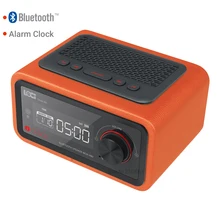 NEW Alarm clock Bluetooth speaker Alarm card Player wireless Subwoofer radio FM Four group Alarm clock calendar Free shipping