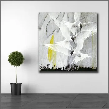 

Wlong Printing Oil Painting Come-Flock-Together-Painting Wall Art Canvas Prints Pictures Home Decor For Living Room, Bedroom