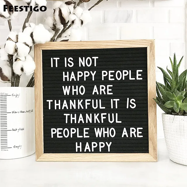 feestigo black felt letter board 10x10 inch wooden oak frame wall wooden letter board