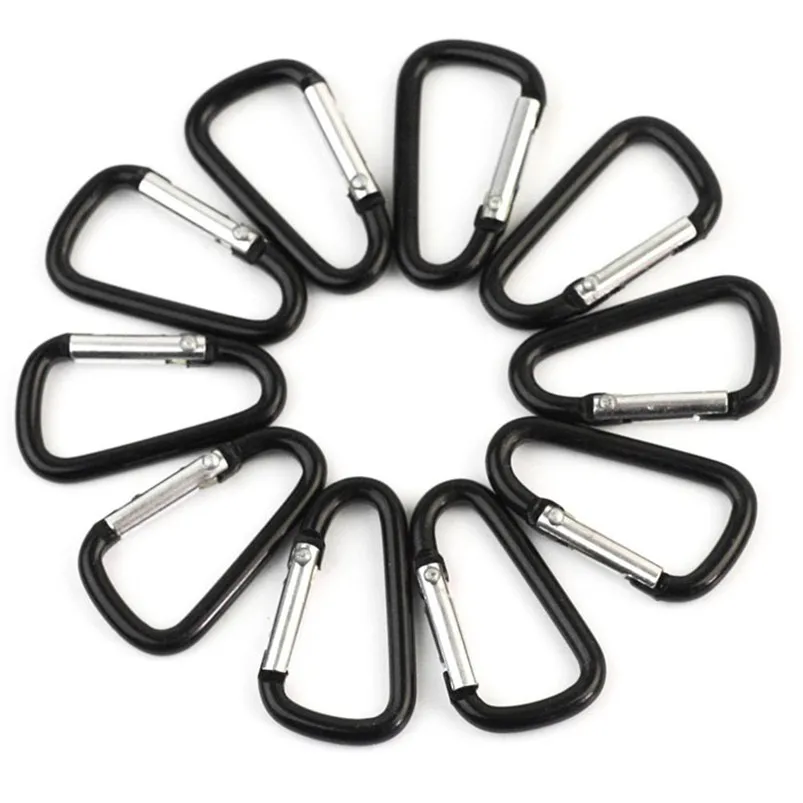 Aluminum Alloy Carabiner 2pcs Carabiners Spring Snap Clip Hooks Keychain Climbing Outdoor For Keys Camping Tools 30# | Спорт и
