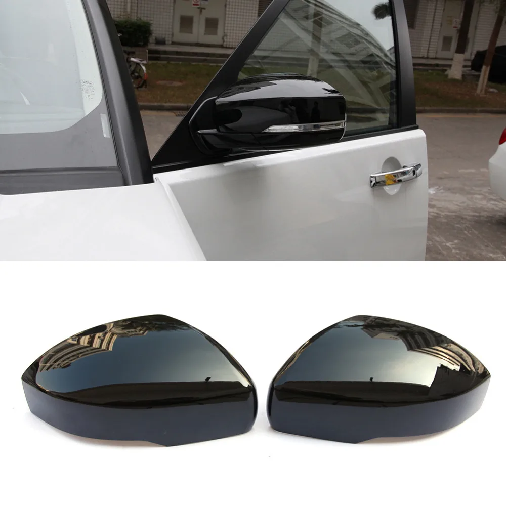 HLEST 2PCs ABS Plating Self adhesive Rearview Wing Door Back Mirror