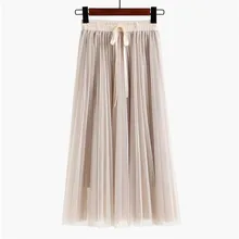 Летние женские юбки модные весенние новые с высокой талией из чистой пряжи женские юбки средней длины дикий чистый цвет женские юбки cw026