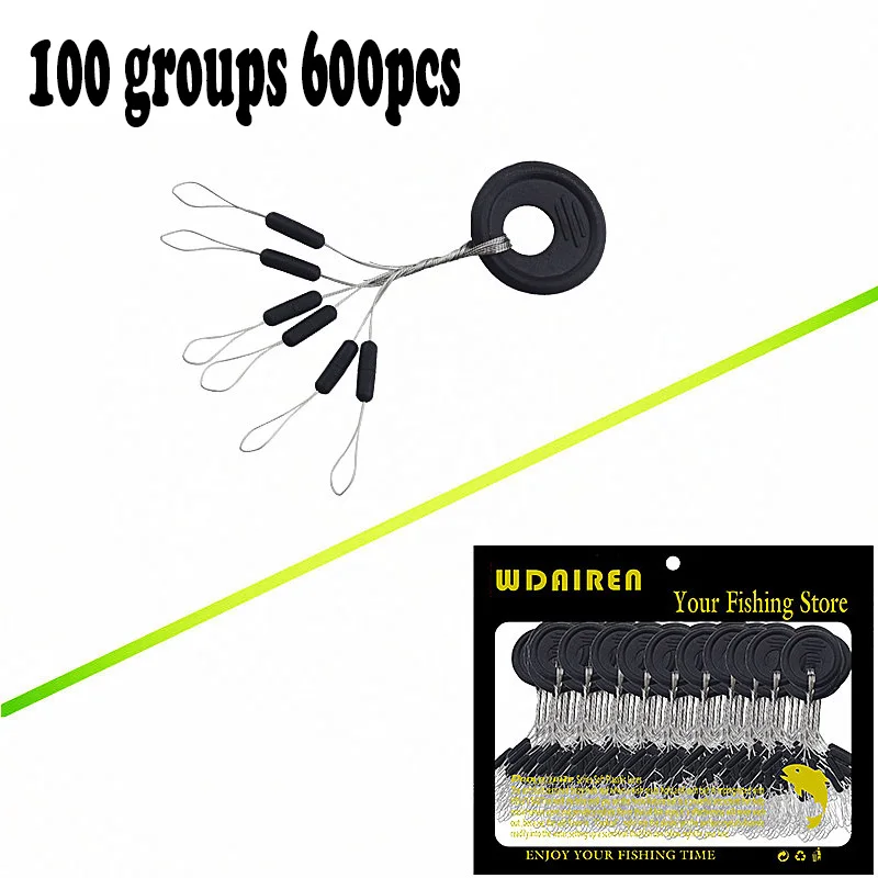 100 группа 600 единиц сопротивление обрезки не повреждает вертикальные линии бобов рыболовные космические аксессуары зажим/уплотнительное кольцо - Цвет: B 100PCS