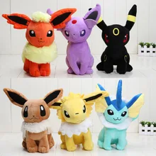 30 см новая карманная плюшевая кукла Eevee Jolteon Umbreon flarion Espeon Vaporeon плюшевая игрушка мягкая кукла детская игрушка